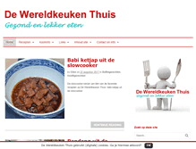 Tablet Screenshot of dewereldkeukenthuis.com